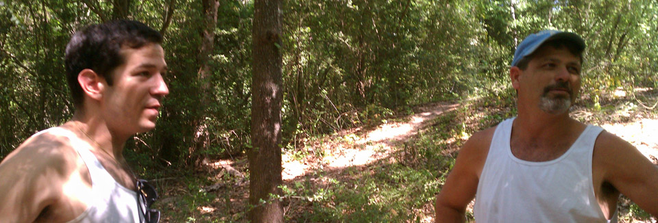 Chuck Haney - Volunteering at Texas Army Trail - Disc Golf Course